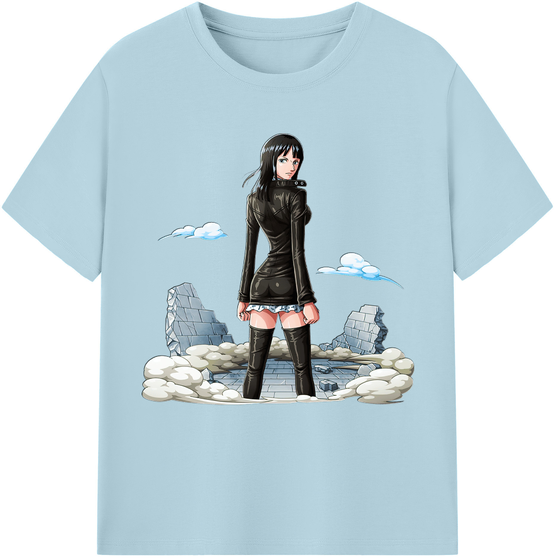 ワンピース ニコ・ロビン ONE PIECE Nico Robin 綿100％半袖Tシャツ（フロントプリント）